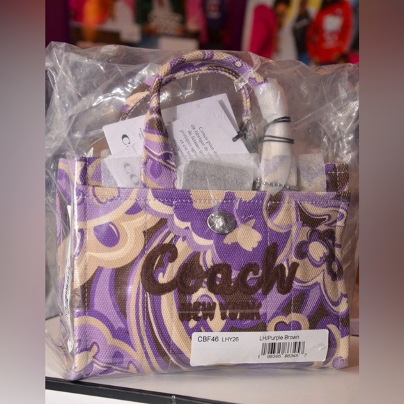 Coach Handbags - Coach Purple and Brown Mini Cargo 20 Bag